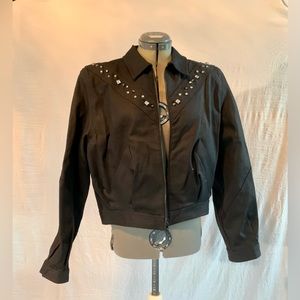 ZARA Limited Edition Into the Night collection Rhinestone Bomber Jacket